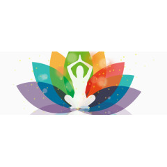 矢量舞蹈瑜伽元素