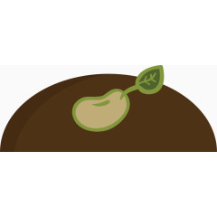 种子发芽矢量图案