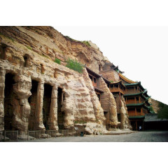 山西大同云冈石窟景点