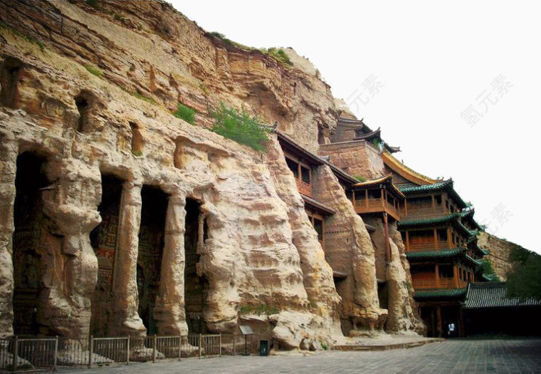 山西大同云冈石窟景点