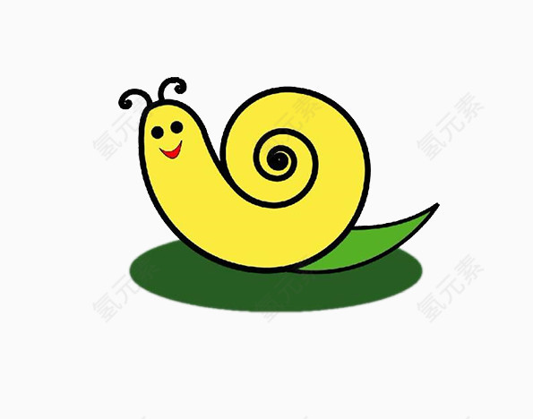 树叶上的蜗牛