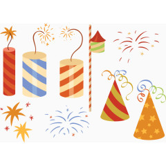 矢量图春节爆竹