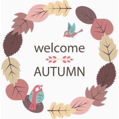 秋天树叶枫叶黄色矢量