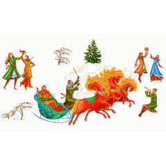 古典圣诞节油画