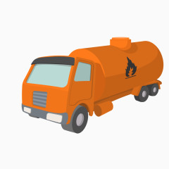 橘黄色油罐车