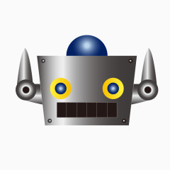 黑色渐变儿童玩具卡通机器人