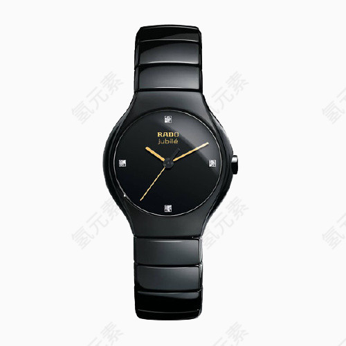 雷达真系列陶瓷钻石石英女表