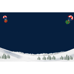秋冬雪地圣诞礼物