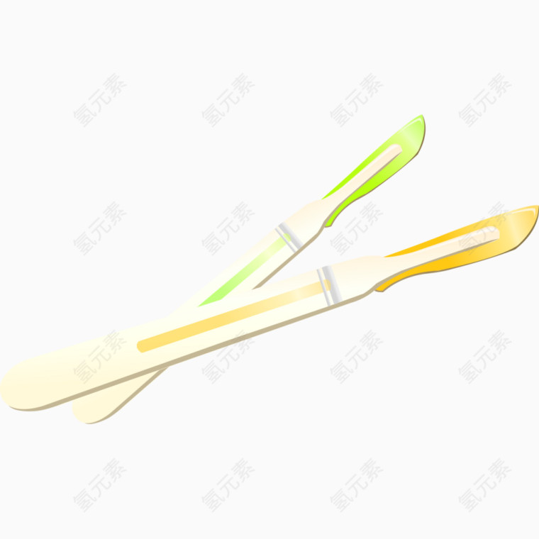 手绘手术刀图案