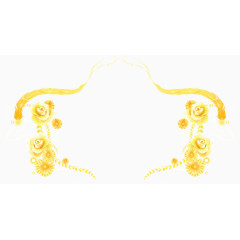 黄色装饰花纹