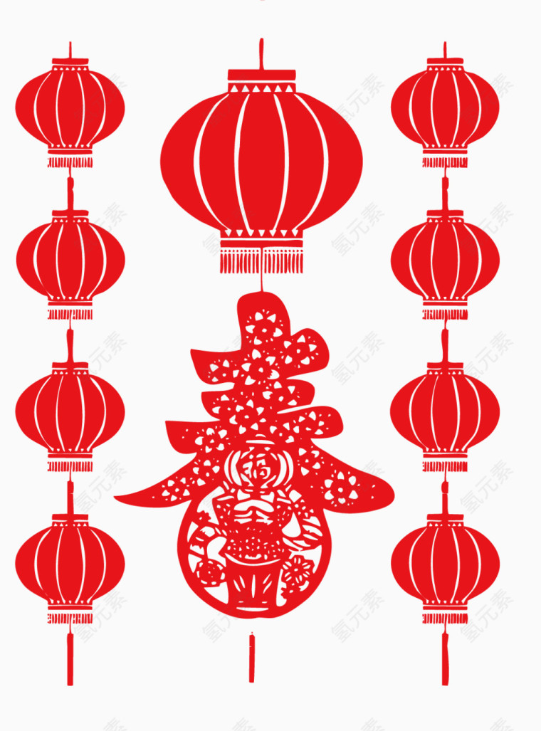 元宵春节灯笼