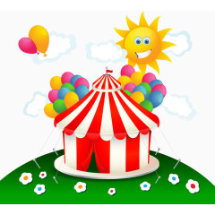 矢量马戏团帐篷