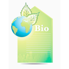 绿色质感信纸元素