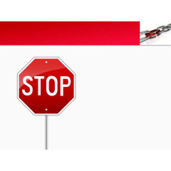 红色锁链系列PPT背景