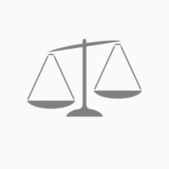 手绘扁平倾斜天平