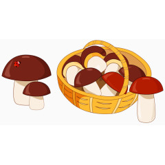 一篮子蘑菇