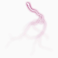 紫色闪电雷电效果元素