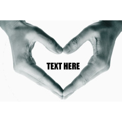 献爱心灰色双手