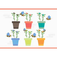 矢量图城市花园梦想