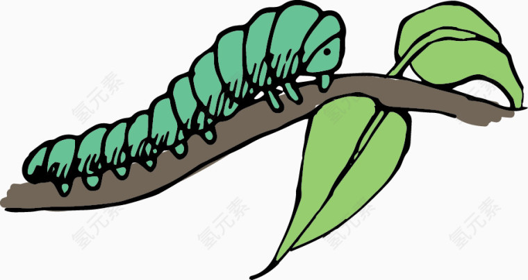 卡通毛毛虫
