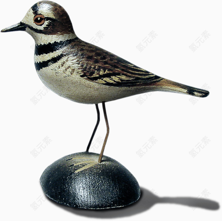 棕色小鸟饰物摆件