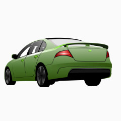 绿色家用轿车