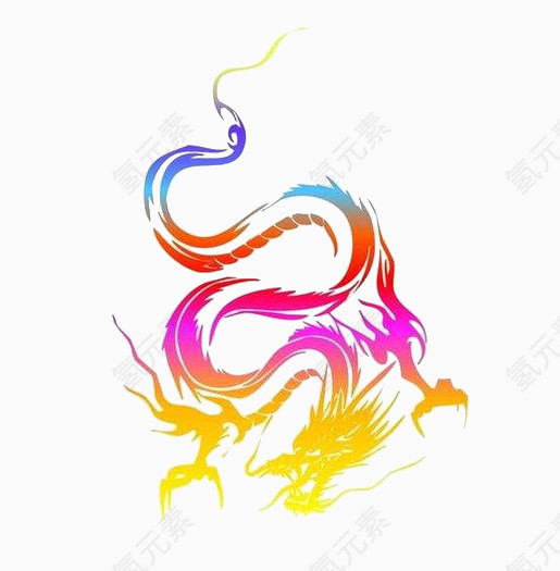 五彩飞龙