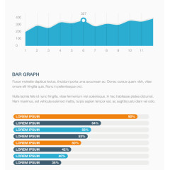 ai矢量PPT比例统计图表