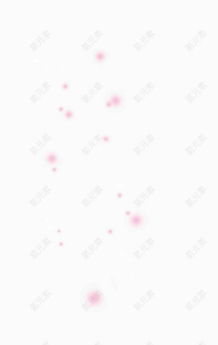 粉色圆点漂浮