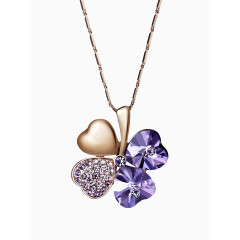 梦芭莎幻彩四叶草吊坠项链