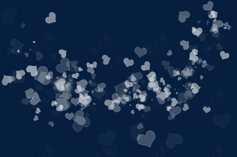 漂浮白色雪花装饰