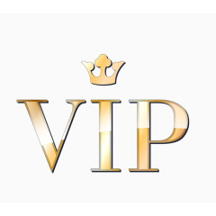 矢量质感金色vip