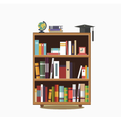 房间里的三层书架