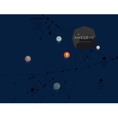 矢量线条商务线条导视图科技