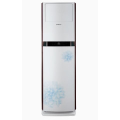 白色印花变频格力空调素材