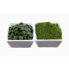 螺旋藻片和螺旋藻粉末免抠素材