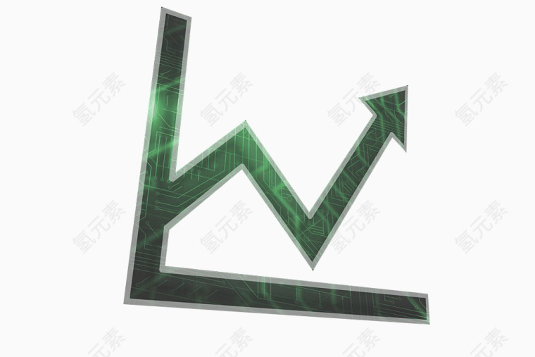 商务报表涨幅箭头