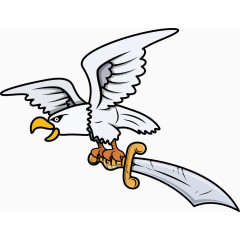 矢量手绘老鹰插画