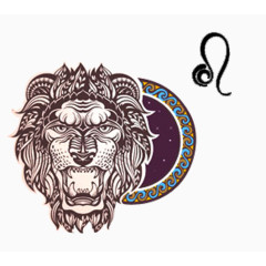 十二星座主题插画创意狮子座