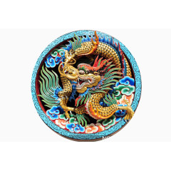 中国特色祥龙雕刻