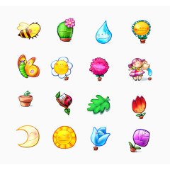 彩色的花园PNG图标