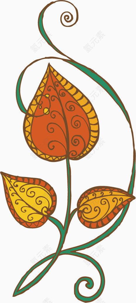 树叶装饰素材
