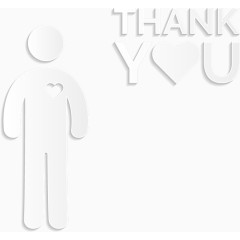 爱心人物感恩卡矢量素材