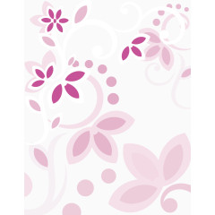 矢量粉色碎花