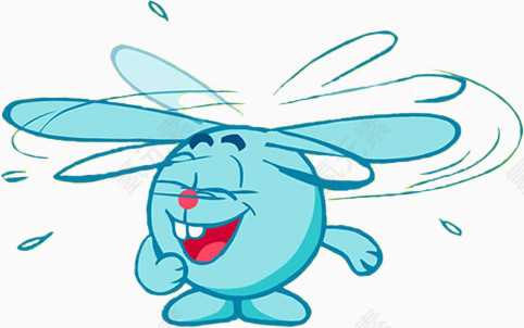 卡通大耳朵兔子