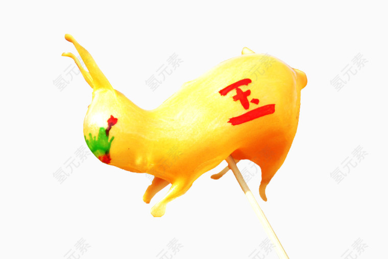 玉兔糖人