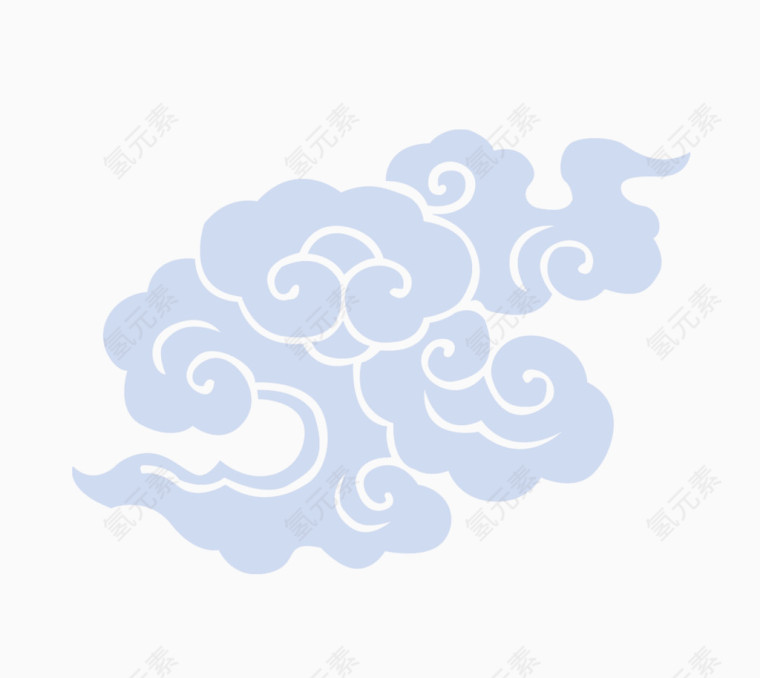 蓝色云彩素材