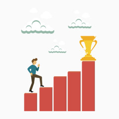 矢量走向成功的人