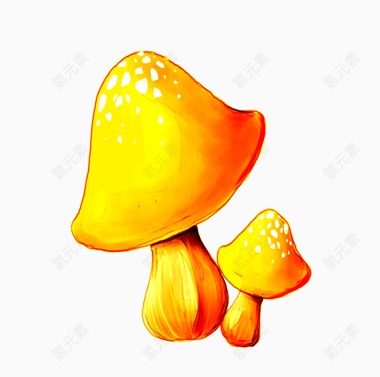 卡通蘑菇素材