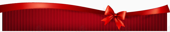 红色蝴蝶结装饰